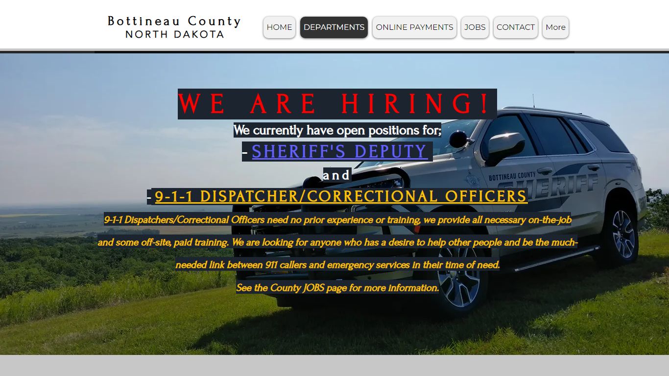 Sheriff Dept | Bottineau County